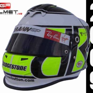 Jenson Button 2009 "MONSTER" Helmet Brawn F1 F1 Helmets by GPHelmet