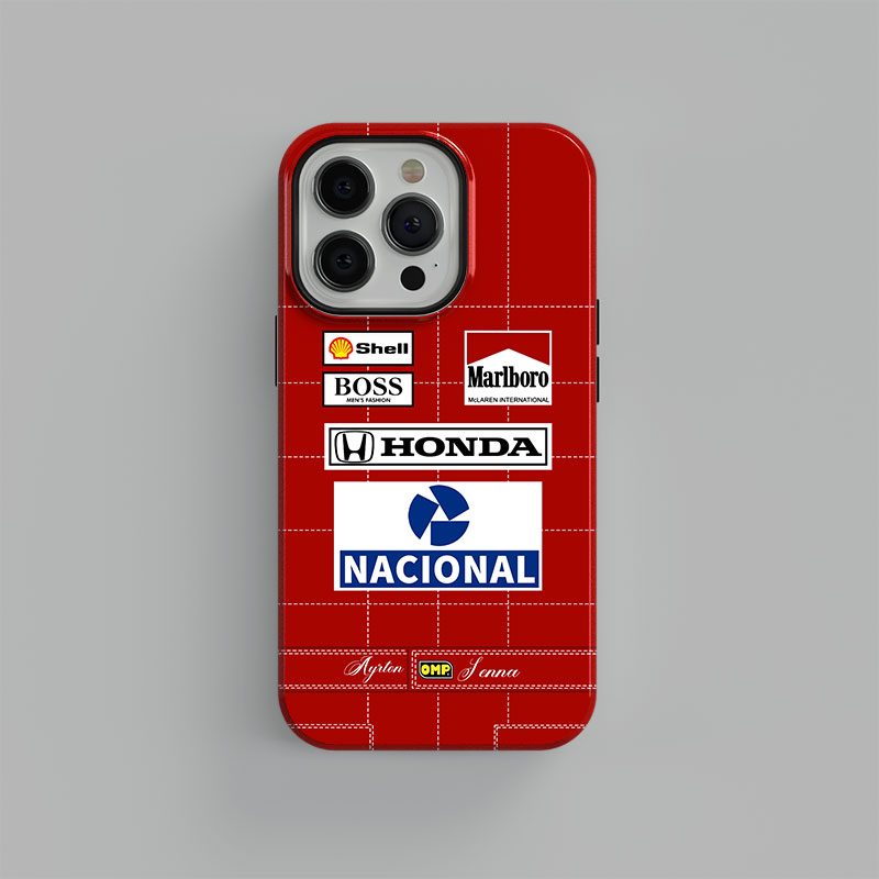 Ayrton Senna 1988 McLaren F1 MP 4/4 Phone Case & covers from the Ayrton Senna store collection.