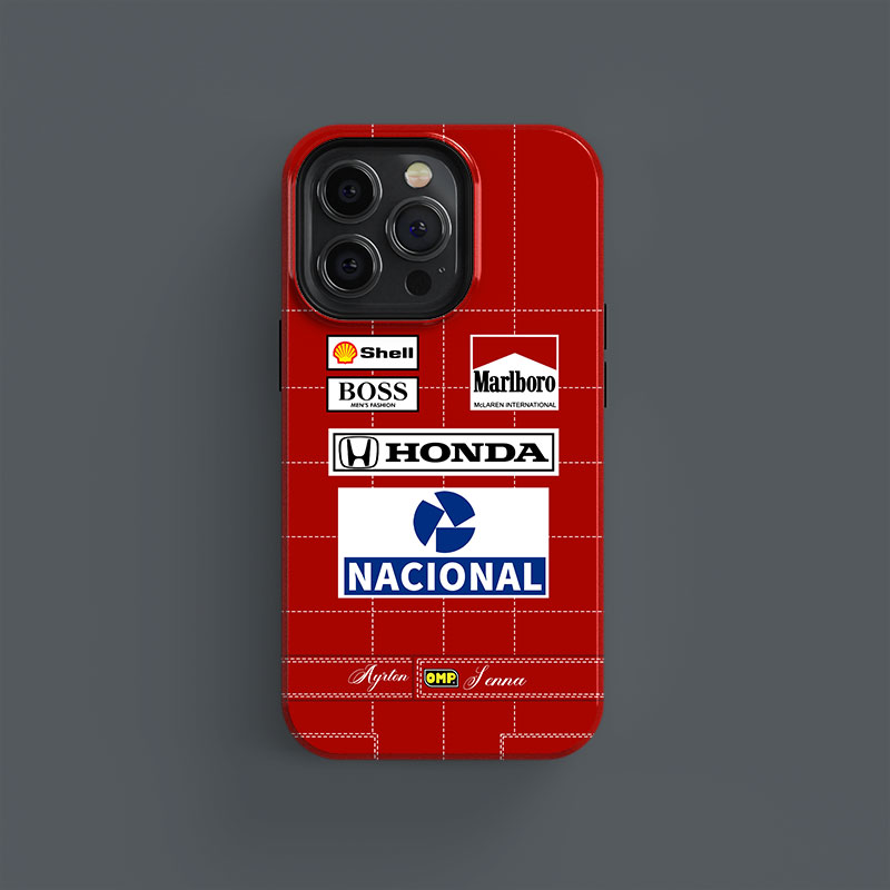 Ayrton Senna 1988 McLaren F1 MP 4/4 Phone Case & covers from the Ayrton Senna store collection.