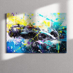 Lewis Hamilton in his W15, F1 Wall Art 2024 from the GPBox store.