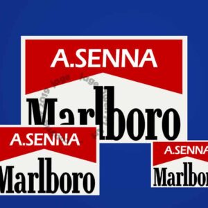 McLaren Marlboro Ayrton Senna F1 Logo Sticker - Scuderia GP from the Ayrton Senna store collection.