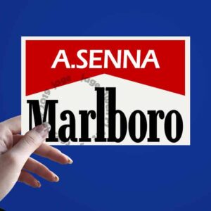 McLaren Marlboro Ayrton Senna F1 Logo Sticker - Scuderia GP from the Ayrton Senna store collection.