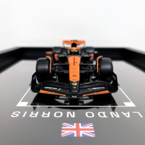 Mclaren Formula One Team MCL38 Lando Norris Miami Grand Prix 2024 Handmade Framed Artwork from the Sports Car Racing Art store collection.