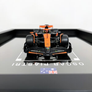 Mclaren Formula One Team MCL38 Oscar Piastri Miami Grand Prix 2024 Handmade Framed Artwork from the Sports Car Racing Art store collection.