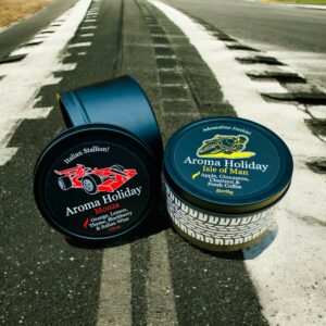 MONACO RACE DAY - Nostalgic Classic Car Scented Soy Candle from the Sports Car Racing Gifts store collection.