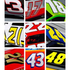 Nascar Numbers from the GPBox store.