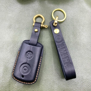 Yamaha Scooter Smart Key Case – Handmade Leather Cover with Lanyard for NVX 155, NMAX 155, XMAX 300 from the Vintage store collection.