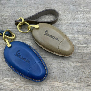 Vespa GTS300 Key Case – Handmade Leather Remote Cover for Smart Key Custom Vintage Colors Available from the Vintage store collection.