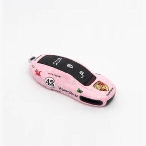 Ken Block #43 PPIHC 2022 hoonipigasus PORSCHE 911 pink pig livery Key Fob Cover Case for MACAN BOXSTER CAYMAN 718 911 OLD key from the Vintage store collection.