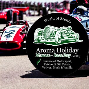 MONACO RACE DAY - Nostalgic Classic Car Scented Soy Candle from the Sports Car Racing Gifts store collection.