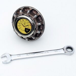 F02: Williams Racing F1 racecar wheel nut desk bedside table clock mans Formula 1 car office man cave motorsport engineering gift from the F1 Car Parts store collection.