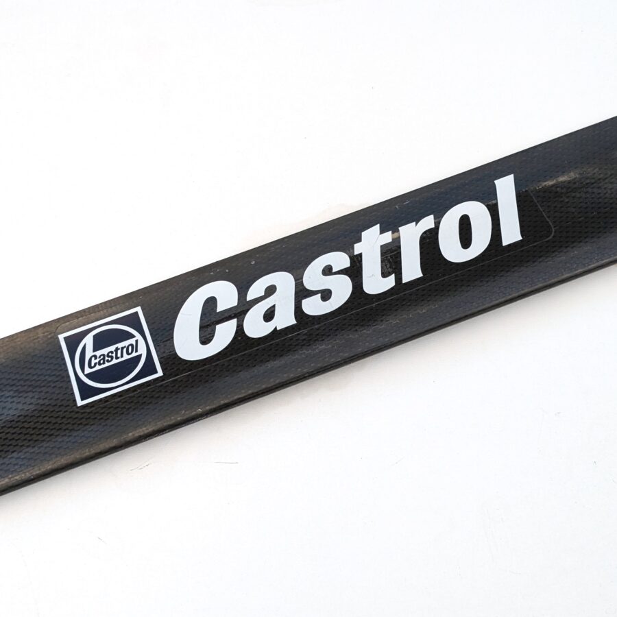 Williams Castrol F1 carbon fibre fiber rear wing flap real Formula 1 car display aero part motorsport engineering racing gift from the F1 Car Parts store collection.
