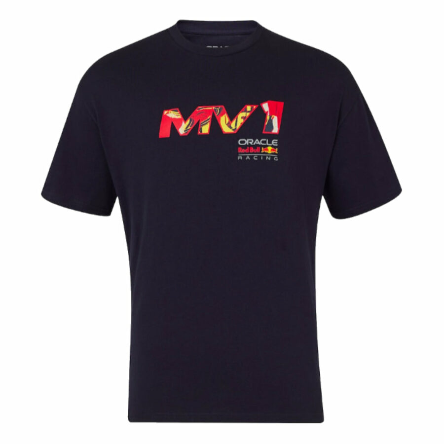 2024 Red Bull Max Verstappen Pop Art Oversized Tee (Navy) - Small Adults from the Red Bull Racing store collection.