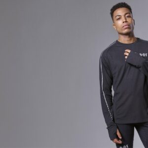 MENS LONG SLEEVE FUNCTIONAL TEE Sports Car Racing Clothing by Point Zero Zero One