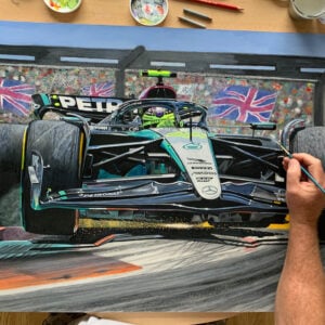 Farewell Mercedes - Lewis Hamilton Mercedes AMG F1 W15 Limited Edition Art Print 2024 from the Sports Car Racing Fine Art Originals store collection.