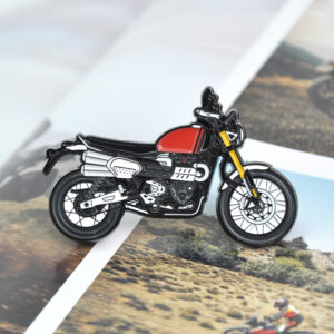 MotoPins Triumph Scrambler 1200XE Lapel Pin Adventure Motorcycle Badge Unique Great Gift Idea for Motorbike Rider Biker Lover from the Sports Car Racing Art store collection.