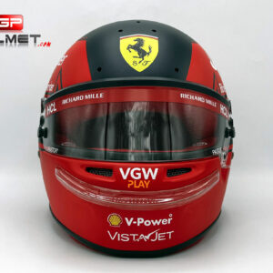 Charles Leclerc 2023 Canadian GP Gilles Villeneuve tribute Helmet Ferrari F1 F1 Helmets by GPHelmet