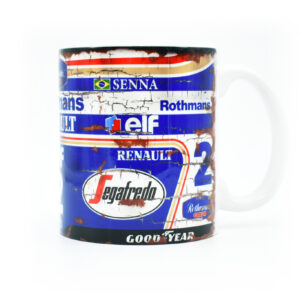 Vintage Ayrton Senna Williams F1 Mug / Formula One Racing / Legend / Sennaempre / FW / 16 / GOAT / Coffee / Tea / Gift Idea from the Ayrton Senna store collection.