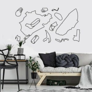 World Famous Acrylic Circuits Set from the Race Car Wall Art store collection.