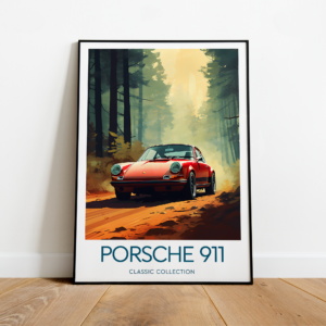 Porsche 911 poster, Porsche 911 print, Classic car collection artwork, Vintage cars print , Fan art Vintage by ToucanArtwork