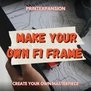 Grand Prix Formula 1 Frame - Make your own F1 Frame - F1 gift from the Race Car Wall Art store collection.
