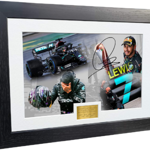 Large A3+ Print 7 Times World Champion Celebration Edition - Signed Lewis Hamilton - Mercedes-Amg Petronas - Autographed Photo Photograph Picture Frame Motor Sport Formula 1 F1 Gift from the Lewis Hamilton store collection.
