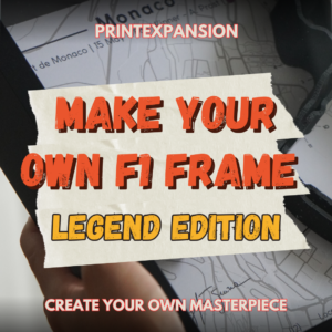 Grand Prix Formula 1 Frame - Make your own F1 Frame - F1 gift from the Race Car Wall Art store collection.