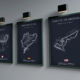 Race Track Wall Art Formula 1 Deco Print without Frame