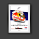 Max Verstappen 2021 Helmet Print - Scuderia GP