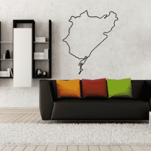 Nurburgring Circuit Wall Art Race Track Wall Art by World Race Circuits