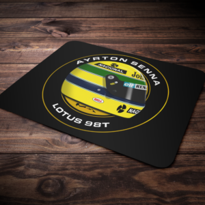Ayrton Senna 1986 Helmet F1 Mouse Mat - Scuderia GP Ayrton Senna by ScuderiaGP