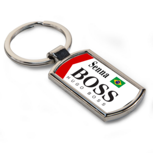 Ayrton Senna McLaren MP4/8 Airbox Art F1 Keyring - Scuderia GP Ayrton Senna by ScuderiaGP