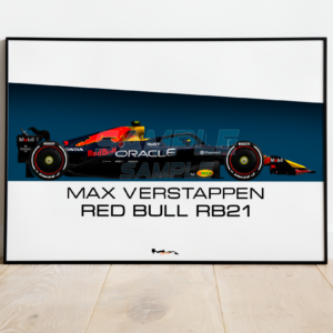 Max Verstappen 2025 Red Bull RB21 Print - Scuderia GP from the Max Verstappen store collection.